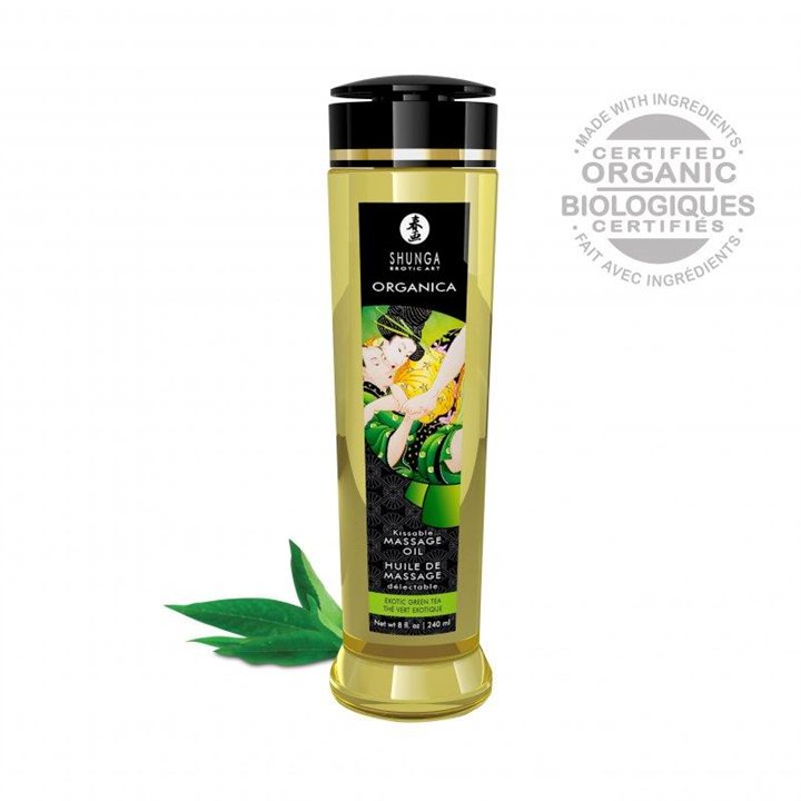 Organic Massage Oil Green Tee 240 ml - 697309013116