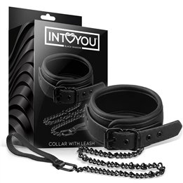Collar with Leash Vegan Leather - BS-050