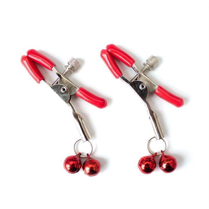 Nipple Clamp with Bell Metal Red - 843658379362 - Teknashop Ltd