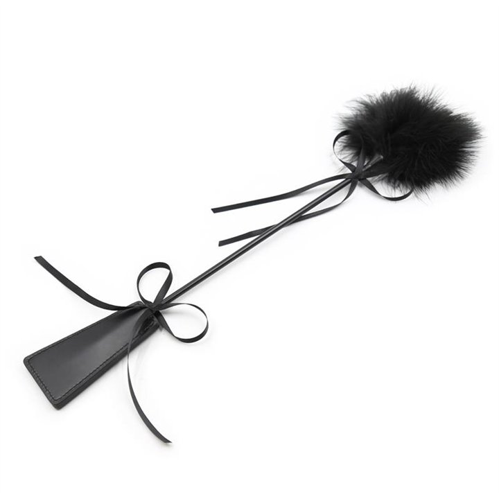 Feather Tickler and Paddle 49 cm Black - 843658379306 - Teknashop Ltd