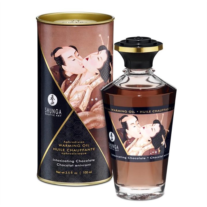Shunga Warming Massage Oil Chocolate Aroma - S9022095 - Teknashop Ltd