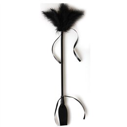 Secret Play Black Duster And Riding Crop - F3422K - Teknashop Ltd
