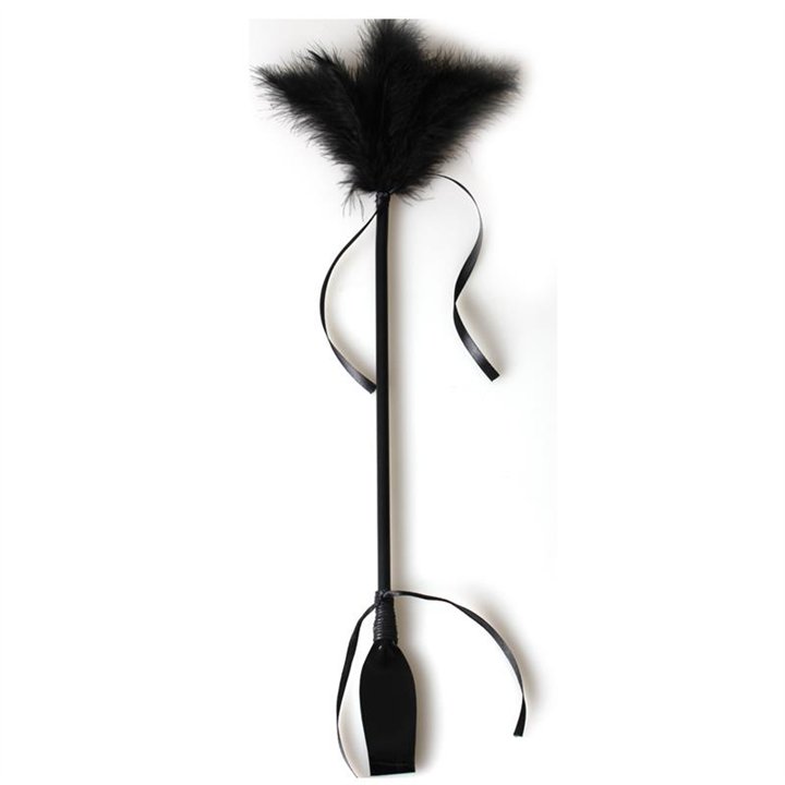 Secret Play Black Duster And Riding Crop - F3422K - Teknashop Ltd