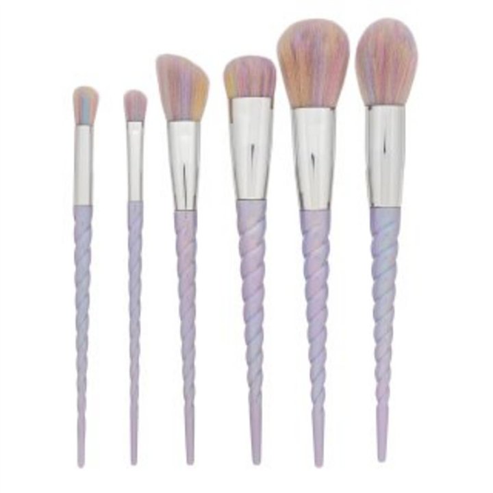 Set, Tools4Beauty, Unicorn Pastel, Multi Face Brush, 6 pcs