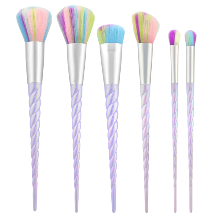 Set, Tools4Beauty, Unicorn, Multi Face Brush, 6 pcs - Teknashop Ltd