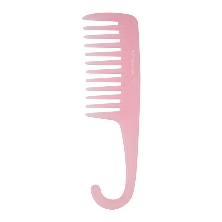 Brushworks, Brushworks, Wide-Tooth Comb, Hair Plastic Comb, Pink, Detangling