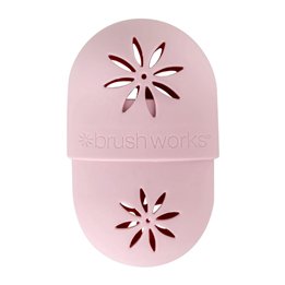 Brushworks, Brushworks, Makeup Plastic Sponge Case, Light Pink - Teknashop Ltd