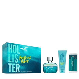 Set Hollister: Festival Vibes, Eau De Parfum, For Men, 100 ml + Festival Vibes, Cleansing, Shower Gel, For All Skin Types, 100 m
