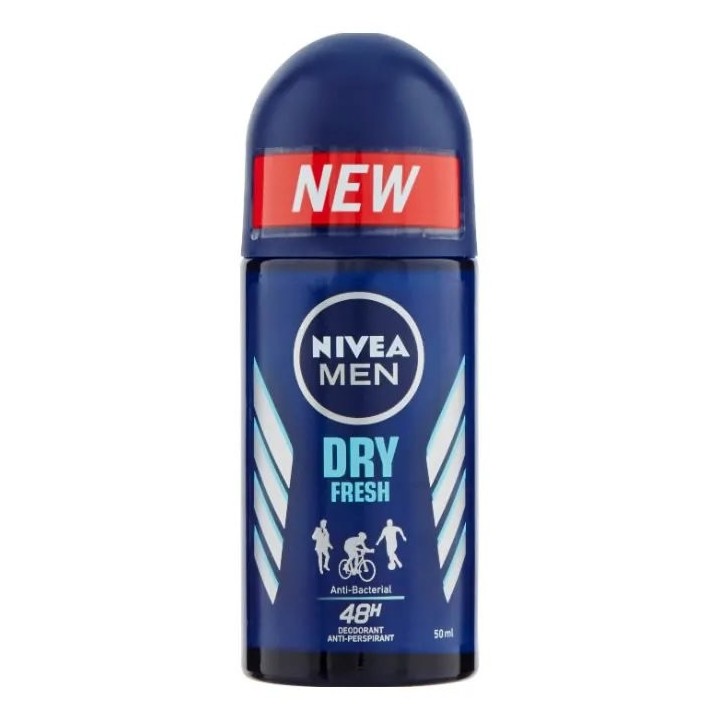 Nivea Men Dry Fresh 48h Deodorant Roll On 50ml - unisex - Teknashop Ltd