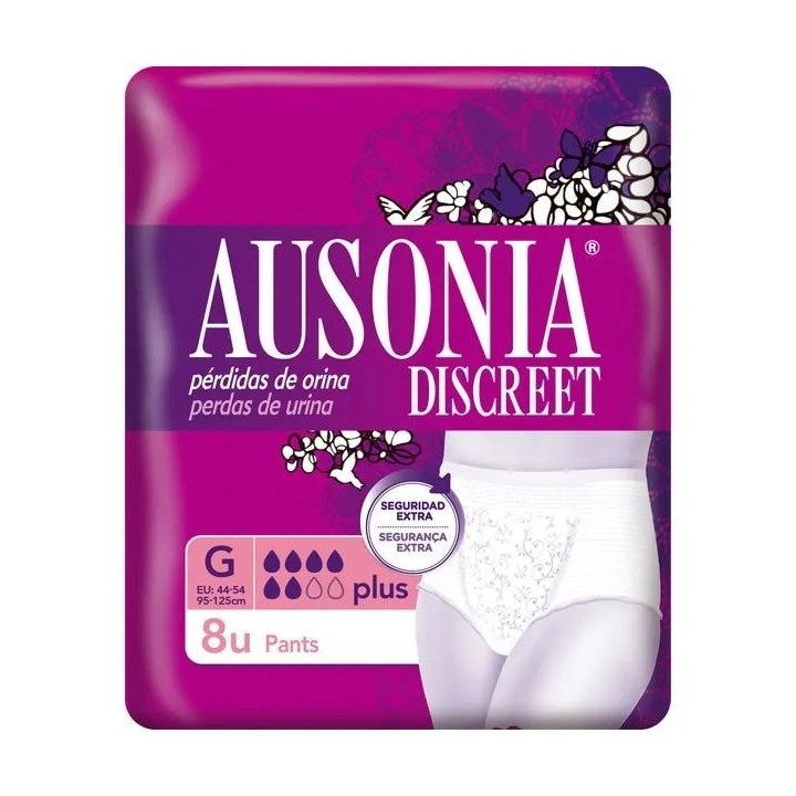 Ausonia Discreet G Plus Pants 8 Units - unisex - Teknashop Ltd