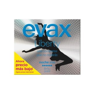 Evax Liberty Night Normal With Wings Sanitary Towels 12 Units - unisex - Teknashop Ltd