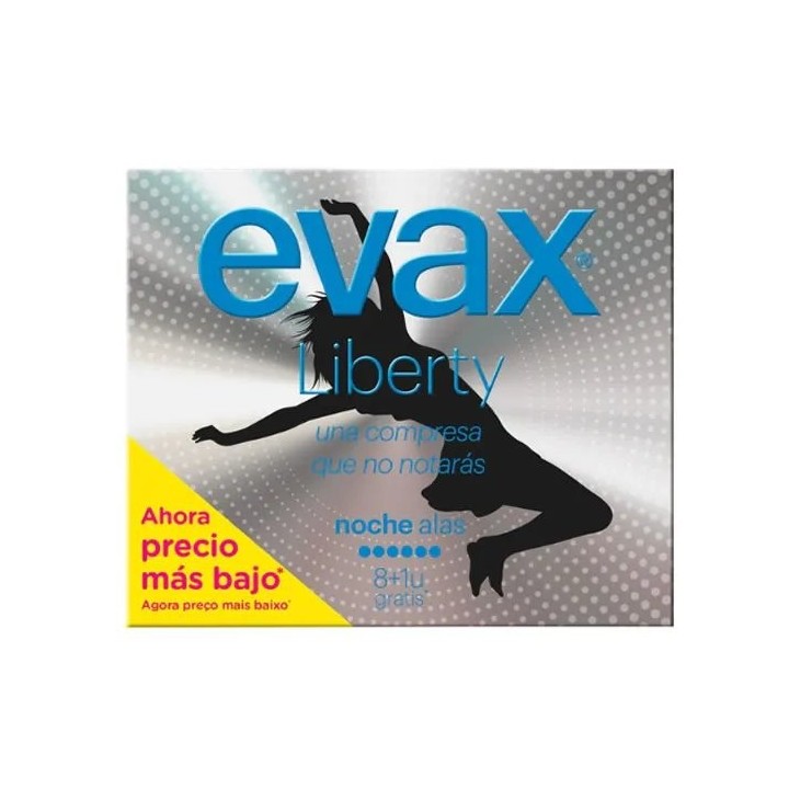 Evax Liberty Night Normal With Wings Sanitary Towels 12 Units - unisex - Teknashop Ltd