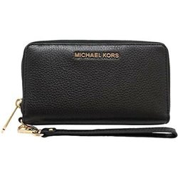 MICHAEL KORS JET SET LARGE LEATHER MULTIFUNCTION PHONE WRISTLET