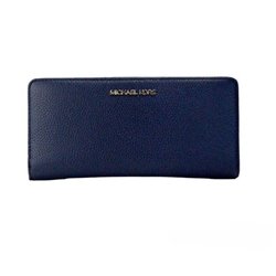 Michael Kors Jet Set Travel Large Navy Pebbled Leather Continent