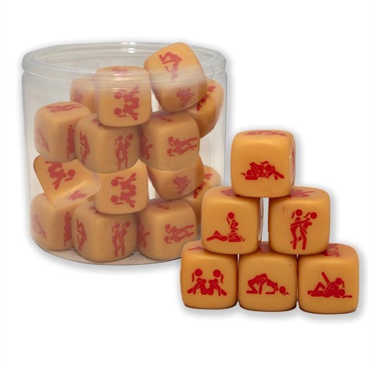 Rubber Hard Dice Gold Edition Lesbian Version 1 Die - 8412345051708 - Teknashop Ltd