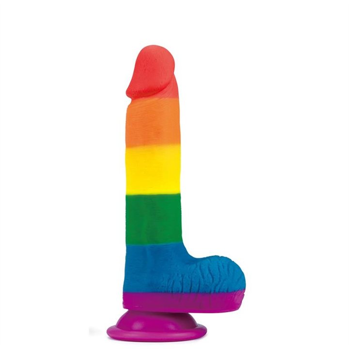 Dildo Prider 7.5 Liquid Silicone LGBT - LO-LV410026 - Teknashop Ltd