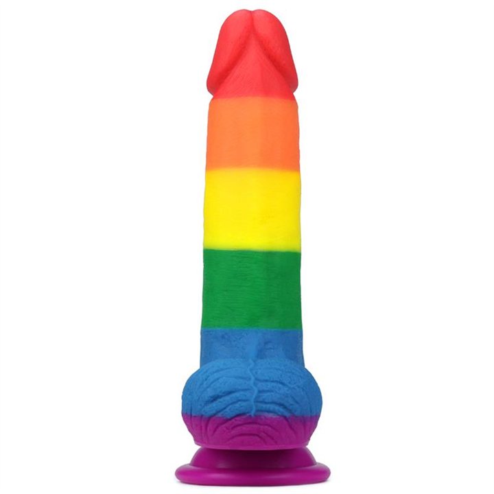 Dildo Prider 7.5 Liquid Silicone LGBT - LO-LV410026 - Teknashop Ltd