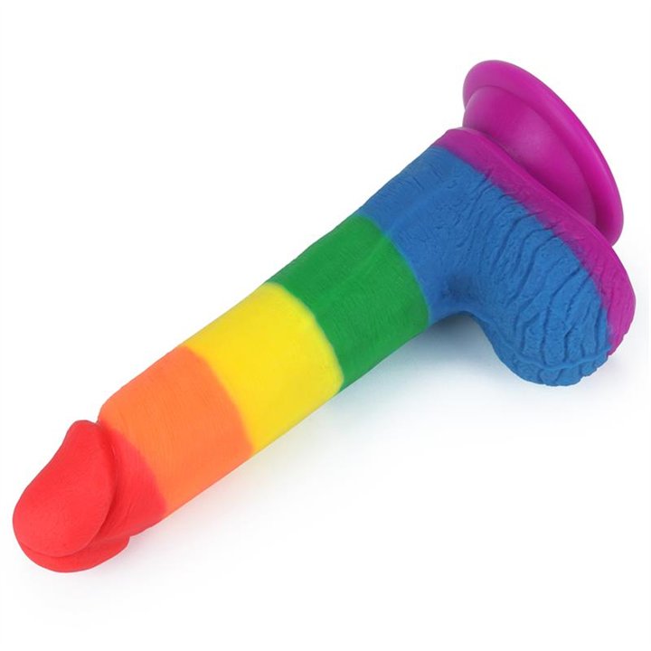 Dildo Prider 7.5 Liquid Silicone LGBT - LO-LV410026 - Teknashop Ltd