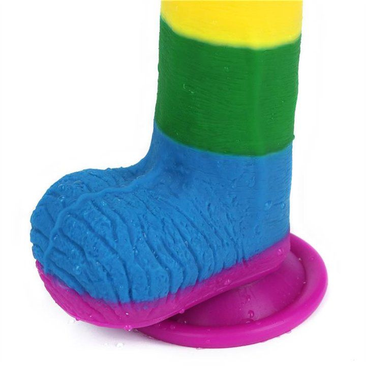 Dildo Prider 7.5 Liquid Silicone LGBT - LO-LV410026 - Teknashop Ltd