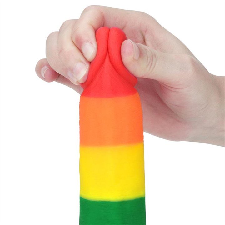Dildo Prider 7.5 Liquid Silicone LGBT - LO-LV410026 - Teknashop Ltd