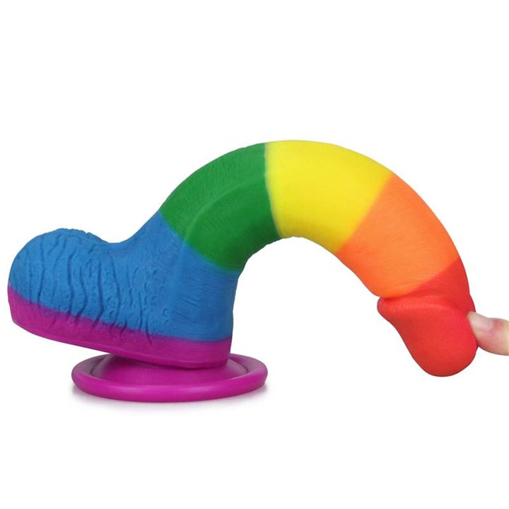 Dildo Prider 7.5 Liquid Silicone LGBT - LO-LV410026 - Teknashop Ltd