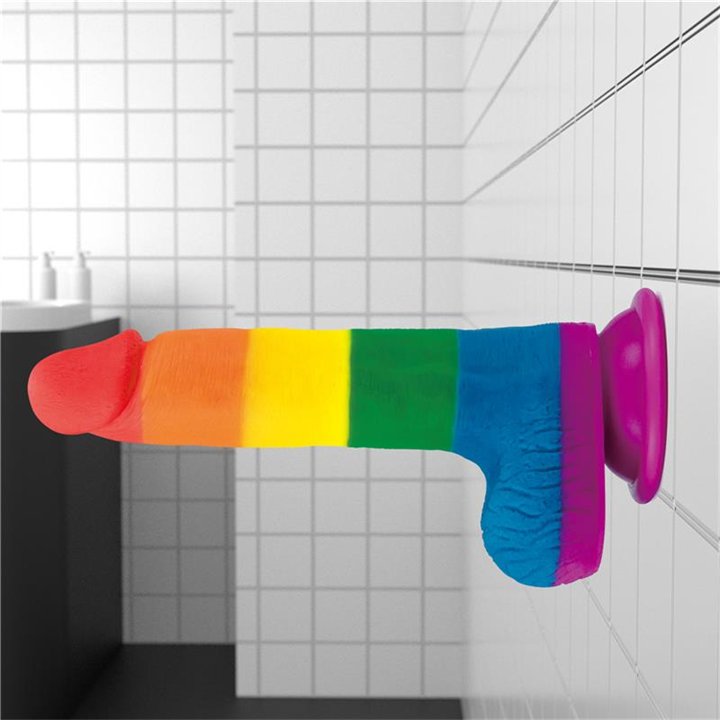 Dildo Prider 7.5 Liquid Silicone LGBT - LO-LV410026 - Teknashop Ltd