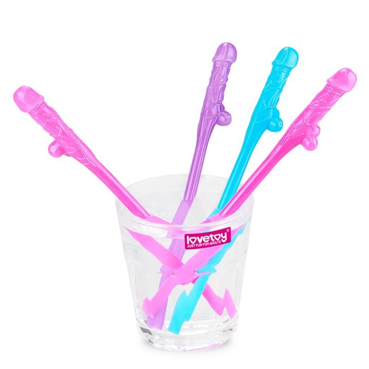 Willy Straws Various Colors Pack of 9 - LO-LV765001C - Teknashop Ltd