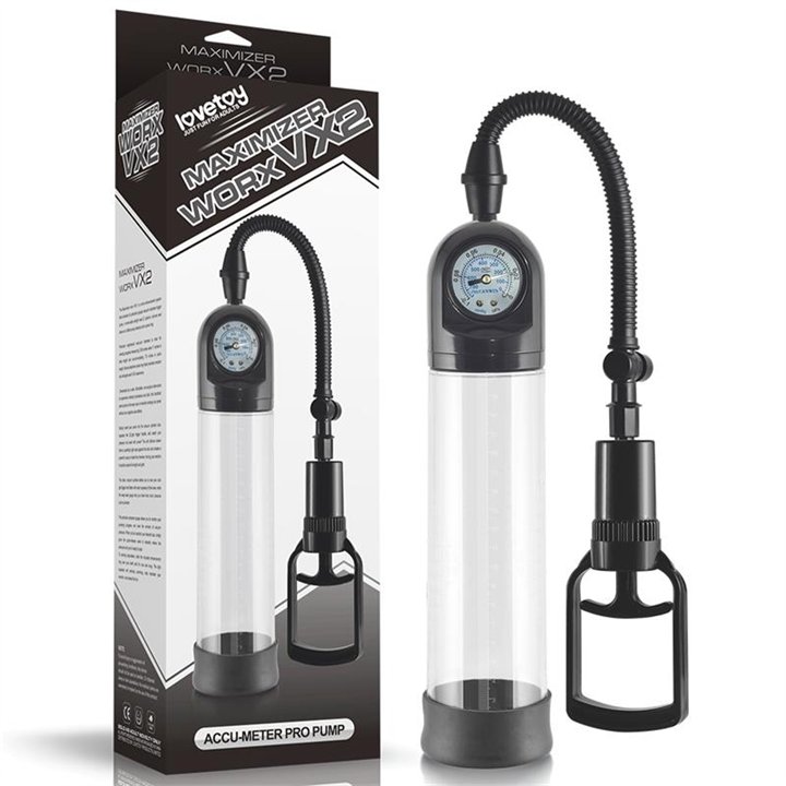 Penis Pump with Pressure Gauge Maximizer Worx VX2 - LO-361017-01 - Teknashop Ltd