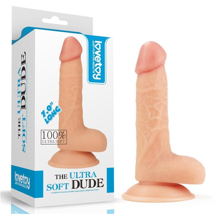 Dildo The Ultra Soft Dude 7 Flesh - LO-LV1087 - Teknashop Ltd