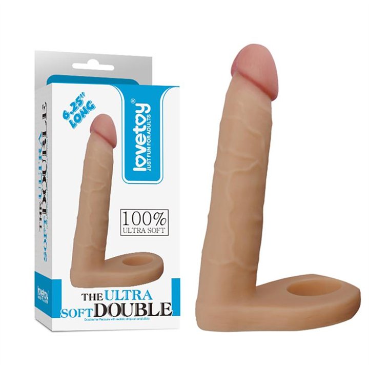Dildo The Ultra Soft Double 6.25 Flesh - LO-LV1122 - Teknashop Ltd