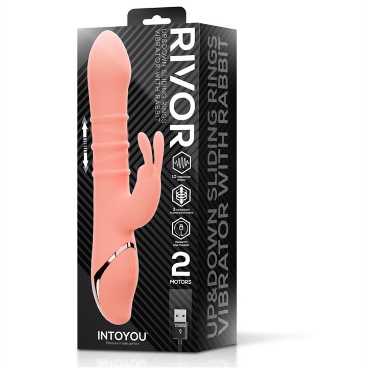 Rivor Vibrator with U and Down Sliding Rings - U-330 - Teknashop Ltd
