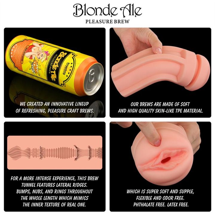 Pleasure Brew Masturbator Vagina Blond Ale - LO-LV250021 - Teknashop Ltd