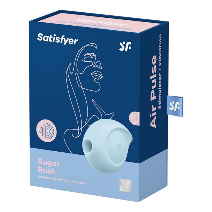 Sugar Rush Clitoris Sucker and Vibe Blue - 4061504037196 - Teknashop Ltd