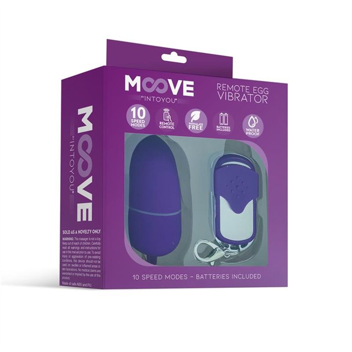 Vibrating Egg with Remote Control Medium Size Purple - MO-937 - Teknashop Ltd