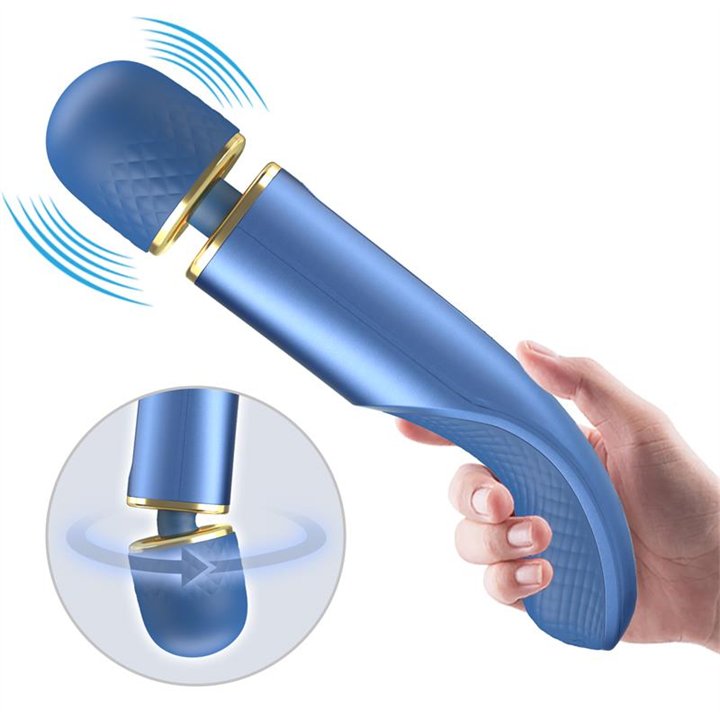 Vibrating Wand USB Silicone Blue - BI-014848-1 - Teknashop Ltd