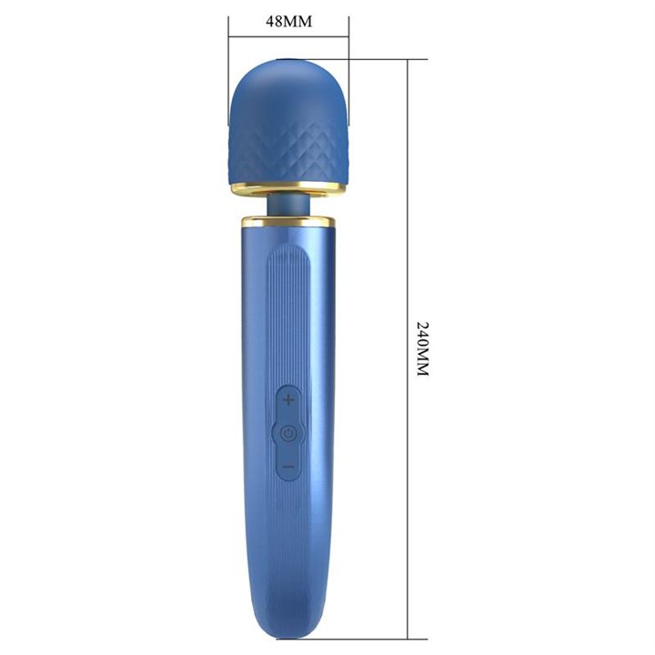 Vibrating Wand USB Silicone Blue - BI-014848-1 - Teknashop Ltd