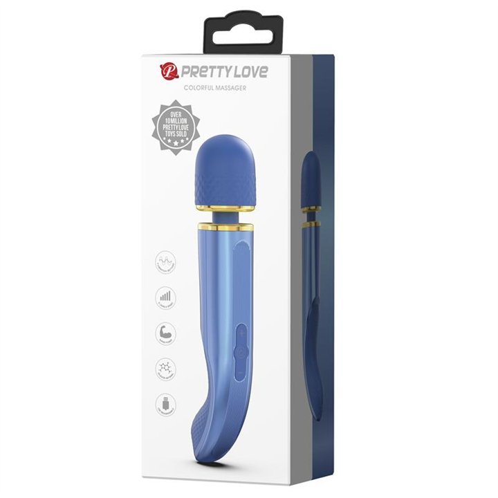 Vibrating Wand USB Silicone Blue - BI-014848-1 - Teknashop Ltd