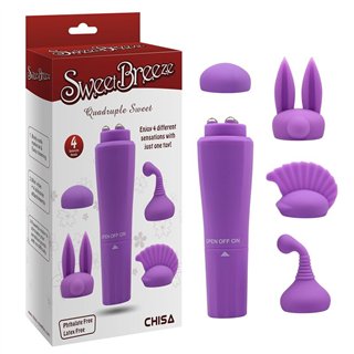 Stimulator with 4 Heads Sweet Purple - CN-100652163 - Teknashop Ltd