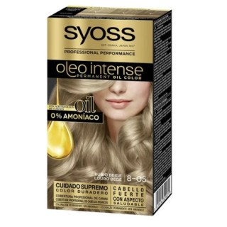 Syoss Oleo Intense Permanent Hair Color 8-05 Beige Blonde - unisex - Teknashop Ltd