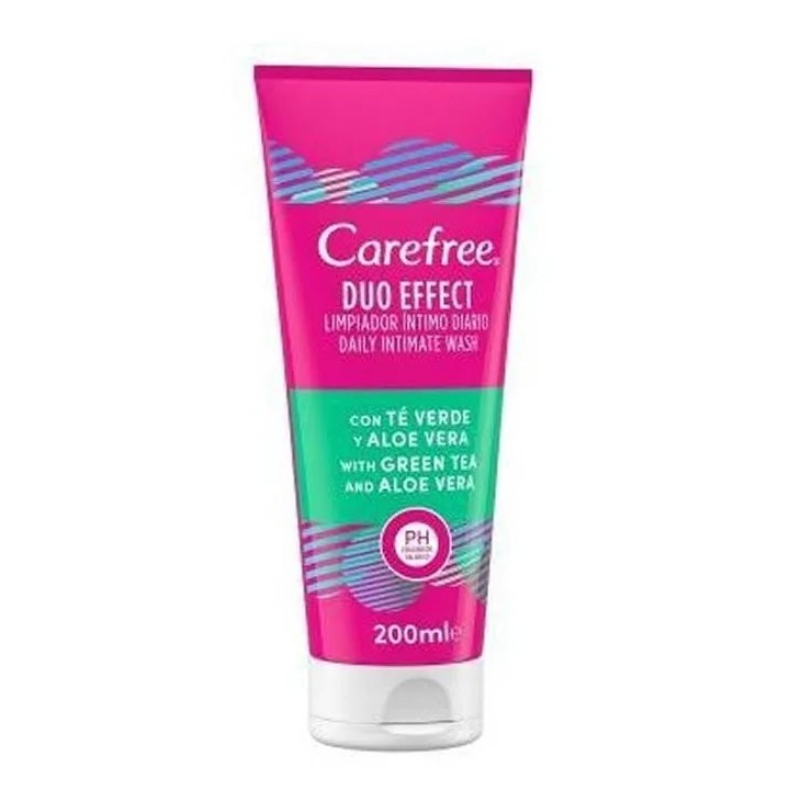 Carefree Duo Effect Intimate Cleanser Green Tea & Aloe Vera 200ml - unisex - Teknashop Ltd