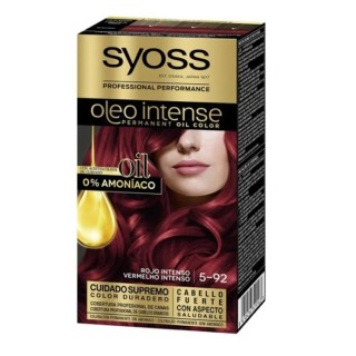 Syoss Oleo Intense Permanent Hair Color 5-92 Intense Red - unisex - Teknashop Ltd