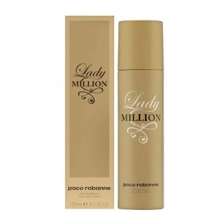 Paco Rabanne Lady Million Deodorant Spray 150ml - unisex - Teknashop Ltd