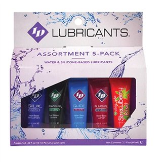ID JUICY LUBE - ASSORTED 5X LUBRICANT TUBE PACK 12 ML - D-236926 - Teknashop Ltd