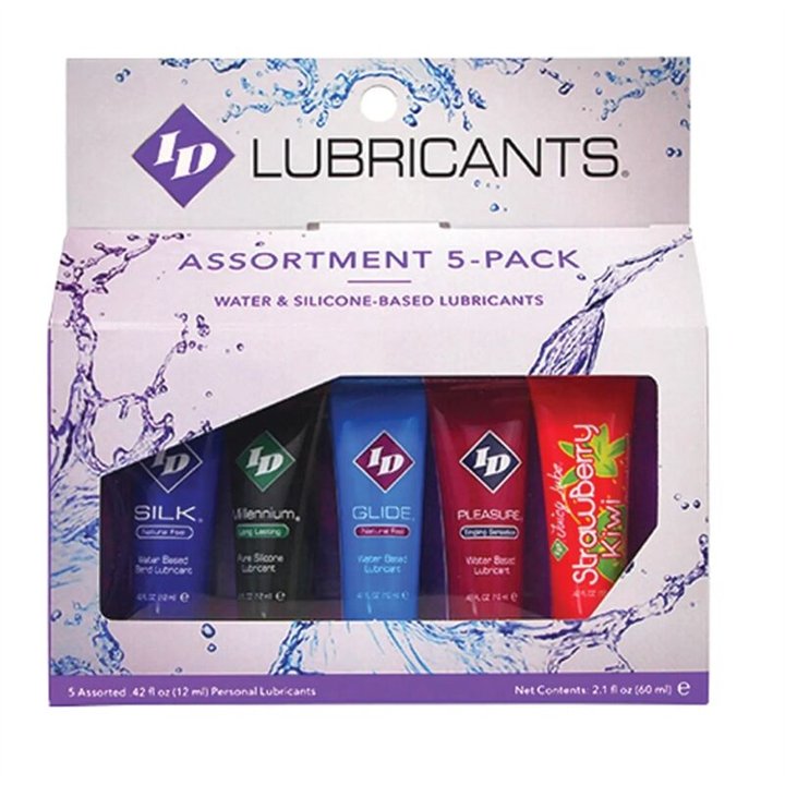 ID JUICY LUBE - ASSORTED 5X LUBRICANT TUBE PACK 12 ML - D-236926 - Teknashop Ltd