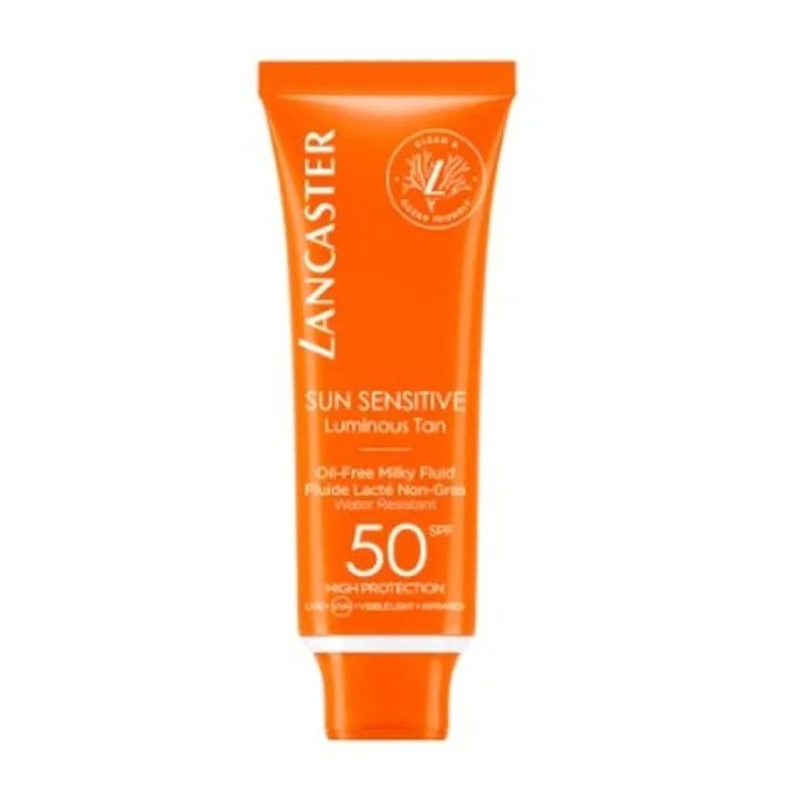 Lancaster Sun Sensitive Luminous Tan Oil-Free Milky Fluid Spf50 50ml - unisex - Teknashop Ltd