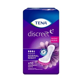 Tena Discreet Normal Night 10U  - unisex - Teknashop Ltd