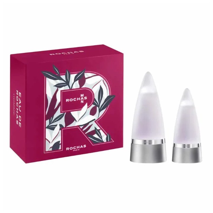 Rochas Man Eau De Toilette Spray 100ml Set 2 Pieces - unisex - Teknashop Ltd