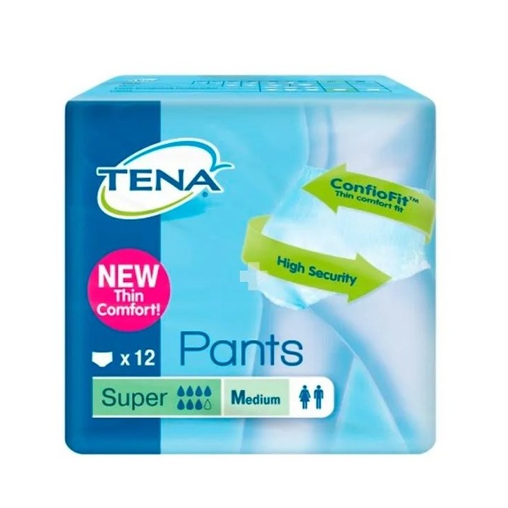 Tena Pants Super Medium 12U  - unisex - Teknashop Ltd